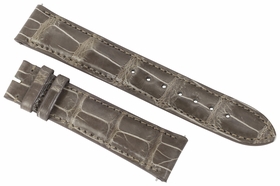 Hadley Roma 20MM Grey Alligator Leather Strap Hadley Roma 20MM Grey Alligator Leather Strap
