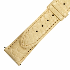Hadley Roma 21 MM Beige Alligator Leather Strap Hadley Roma 21 MM Beige Alligator Leather Strap