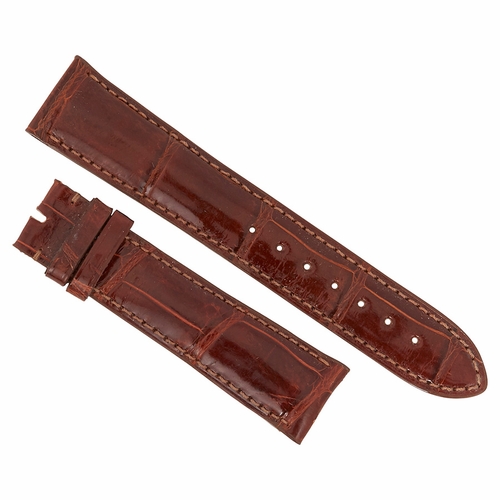 Hadley Roma 21 MM Chestnut Brown Alligator Leather Strap