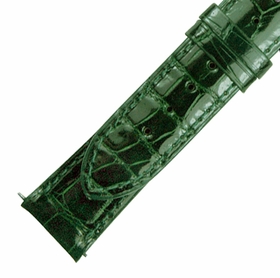 Hadley Roma 21 MM Forest Green Alligator Leather Strap Hadley Roma 21 MM Forest Green Alligator Leather Strap
