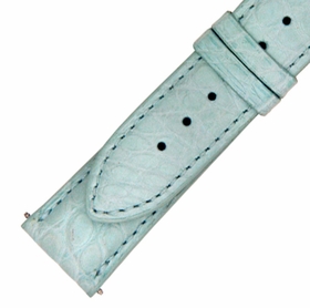 Hadley Roma 21 MM Matte Baby Blue Alligator Leather Strap Hadley Roma 21 MM Matte Baby Blue Alligator Leather Strap