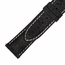 Hadley Roma 21 MM Matte Black Alligator Leather Strap