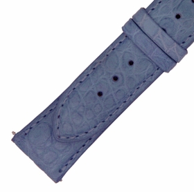 Hadley Roma 21 MM Matte Blue Alligator Leather Strap Hadley Roma 21 MM Matte Blue Alligator Leather Strap