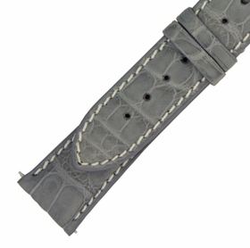 Hadley Roma 21 MM Matte Light Grey Alligator Leather Strap Hadley Roma 21 MM Matte Light Grey Alligator Leather Strap