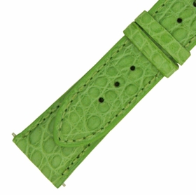 Hadley Roma 21 MM Matte Lime Green Alligator Leather Strap Hadley Roma 21 MM Matte Lime Green Alligator Leather Strap