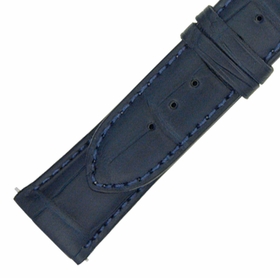 Hadley Roma 21 MM Matte Navy Blue Alligator Leather Strap Hadley Roma 21 MM Matte Navy Blue Alligator Leather Strap
