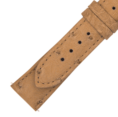 Hadley Roma 21 MM Matte Oryx Ostrich Leather Strap