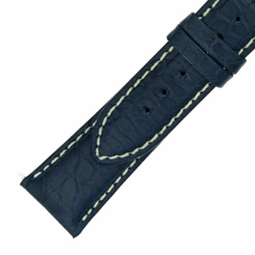 Hadley Roma 21 MM Navy Blue Alligator Leather Strap Hadley Roma 21 MM Navy Blue Alligator Leather Strap