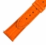 Hadley Roma 21 MM Orange Nubuck Alligator Leather Strap