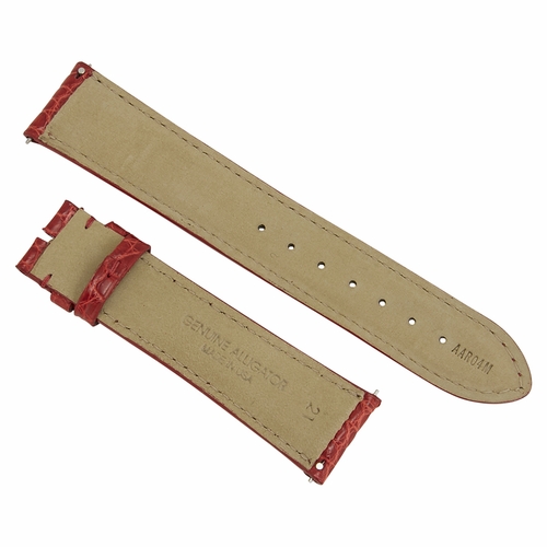 Hadley Roma 21 MM Red Alligator Leather Strap
