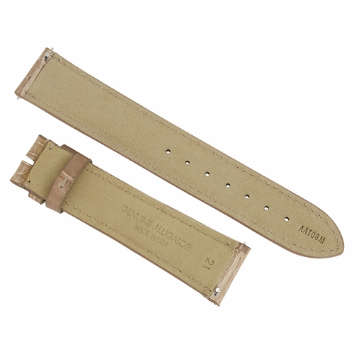 Hadley Roma 21 MM Shiny Brown Alligator Leather Strap Hadley Roma 21 MM Shiny Brown Alligator Leather Strap