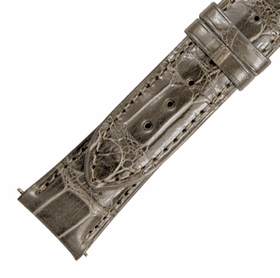 Hadley Roma 21 MM Taupe Grey Alligator Leather Strap Hadley Roma 21 MM Taupe Grey Alligator Leather Strap