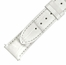 Hadley Roma 21 MM White Alligator Leather Strap
