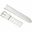 Hadley Roma 21 MM Matte White Alligator Leather Strap
