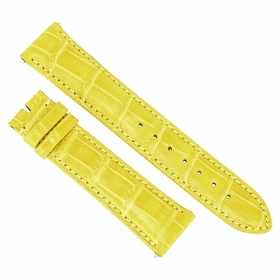 Hadley Roma 21 MM Yellow Alligator Leather Strap Hadley Roma 21 MM Yellow Alligator Leather Strap