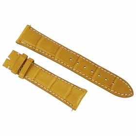 Hadley Roma 21MM Yellow Alligator Leather Strap Hadley Roma 21MM Yellow Alligator Leather Strap