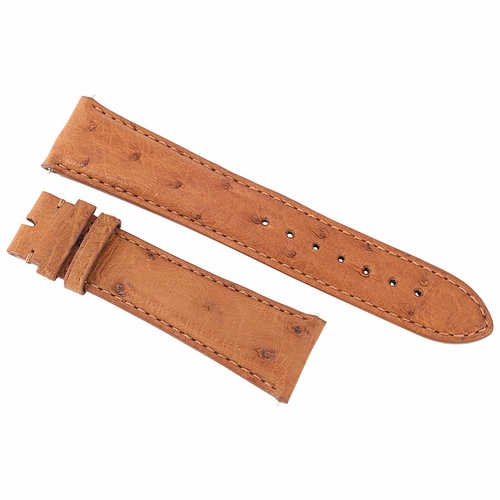 Hadley Roma 22 MM Matte Cognac Ostrich Leather Strap Hadley Roma 22 MM Matte Cognac Ostrich Leather Strap