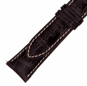 Hadley Roma 22 MM Shiny Dark Brown Alligator Leather Strap Hadley Roma 22 MM Shiny Dark Brown Alligator Leather Strap