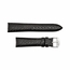 Hadley Roma 22mm Genuine Matte Alligator Black Strap