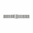 Hadley Roma 22mm Wide Link Design 7 Row Stainless Steel Silver tone Bracelet.