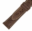 Hadley Roma 24 MM Matte Brown Ostrich Leather Strap