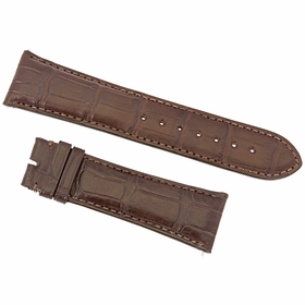 Hadley Roma 24 MM Matte Dark Brown Alligator Leather Strap Hadley Roma 24 MM Matte Dark Brown Alligator Leather Strap
