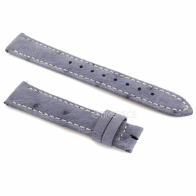 Hadley Roma Agate Grey Ostrich 16 MM Strap Hadley Roma Agate Grey Ostrich 16 MM Strap
