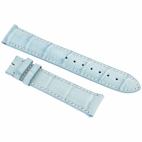 Hadley Roma Baby Blue 20 MM Alligator Leather Strap