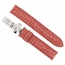 Hadley Roma Coral 18 MM Alligator Leather Deployment Strap