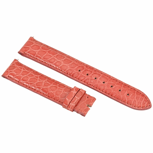 Hadley Roma Coral 19 MM Alligator Leather Strap