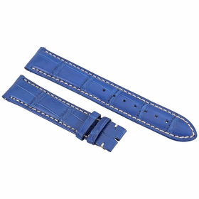 Hadley Roma Electric Blue 20 MM Alligator Leather Strap Hadley Roma Electric Blue 20 MM Alligator Leather Strap