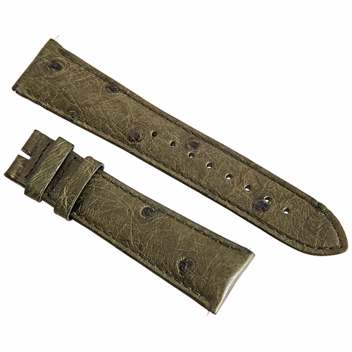 Hadley Roma Green 22 MM Ostrich Leather Strap Hadley Roma Green 22 MM Ostrich Leather Strap