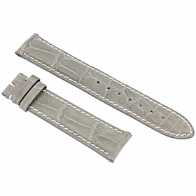 Hadley Roma Grey 20 MM Alligator Leather Strap Hadley Roma Grey 20 MM Alligator Leather Strap