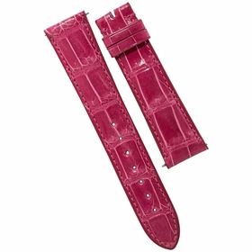Hadley Roma Hot Pink 21 MM Alligator Leather Strap Hadley Roma Hot Pink 21 MM Alligator Leather Strap