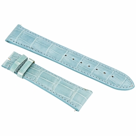 Hadley Roma Light Blue 21 MM Alligator Leather Strap Hadley Roma Light Blue 21 MM Alligator Leather Strap