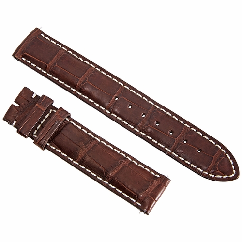 Hadley Roma Matte Brown 18 MM Alligator Leather Strap
