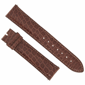 Hadley Roma Matte Chestnut Brown 20 MM Alligator Leather Strap Hadley Roma Matte Chestnut Brown 20 MM Alligator Leather Strap