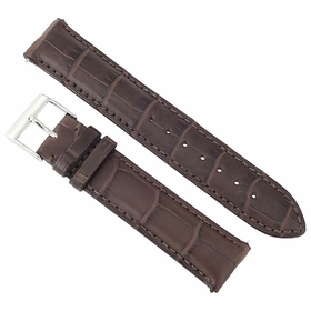 Hadley Roma Matte Dark Brown Alligator Leather Strap Hadley Roma Matte Dark Brown Alligator Leather Strap