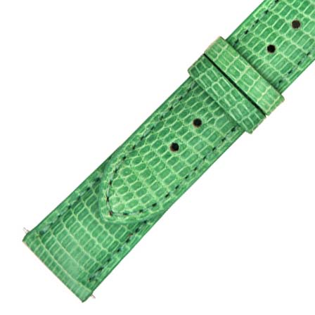 Hadley Roma  Matte Pastel Green Lizard Leather Strap