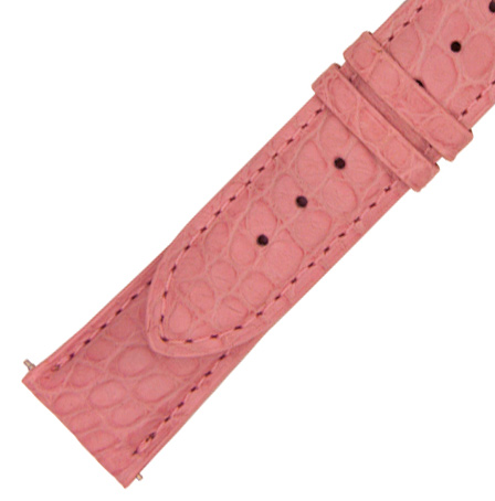 Hadley Roma  Matte Pink Alligator Leather Strap