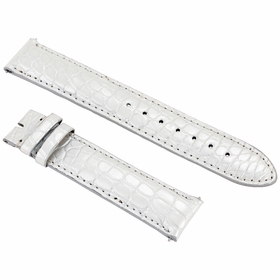 Hadley Roma Metallic Pearl Oyster 19 MM Alligator Leather Strap Hadley Roma Metallic Pearl Oyster 19 MM Alligator Leather Strap