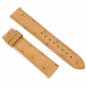 Hadley Roma Onyx Black 19 MM Ostrich Leather Strap Hadley Roma Onyx Black 19 MM Ostrich Leather Strap