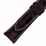 Hadley Roma  Shiny Dark Brown Alligator Leather Strap