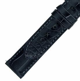 Hadley Roma Shiny Dark Gray Alligator Leather Strap Hadley Roma Shiny Dark Gray Alligator Leather Strap