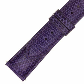 Hadley Roma Shiny Indigo Lizard Leather Strap Hadley Roma Shiny Indigo Lizard Leather Strap