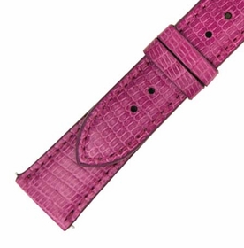 Hadley Roma Shiny Magenta Lizard Leather Strap Hadley Roma Shiny Magenta Lizard Leather Strap