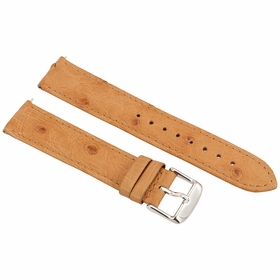 Hadley Roma Tan Ostrich 19MM Leather Strap Hadley Roma Tan Ostrich 19MM Leather Strap
