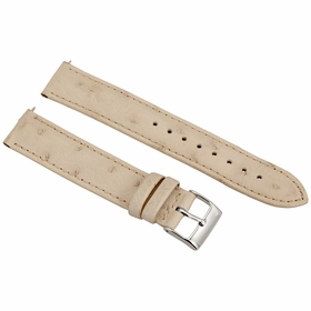 Hadley Roma Winter White Ostrich Leather Strap Hadley Roma Winter White Ostrich Leather Strap