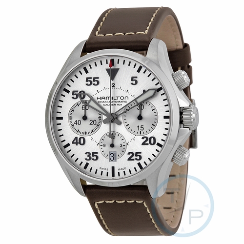 Hamilton H64666555 Khaki Pilot Mens Chronograph Automatic Watch