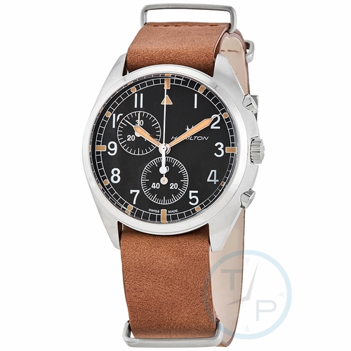 Hamilton H76522531 Khaki Pilot Pioneer Mens Chronograph Quartz Watch